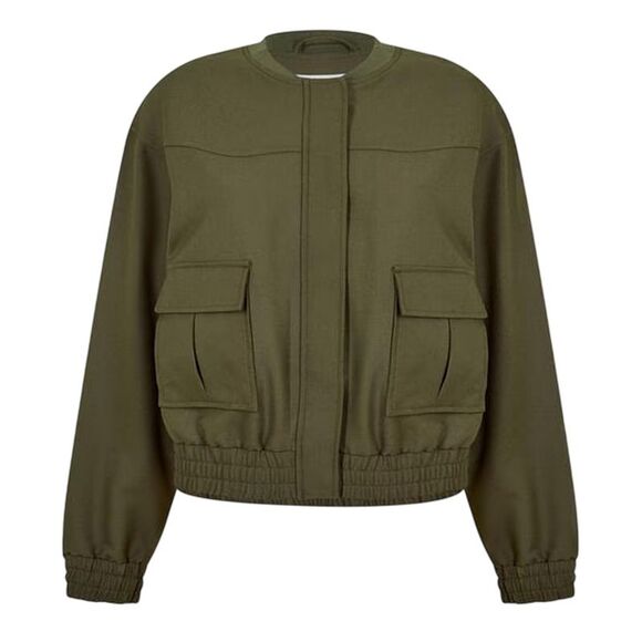 Jack Wills Other - Jack Wills Womens/Ladies Relaxed Fit Bomber Jacket / Dark Khaki
